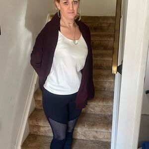 Purple Medium Melissa and Marley Cardi